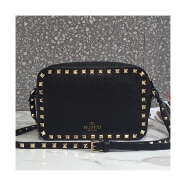 [커스텀급]Valentino 2019 Leather Camera Small Shoudler Bag,20CM - 발렌티노 2019 여성용 레더 카메라 스몰 숄더백 ,VTB0157,20CM,블랙