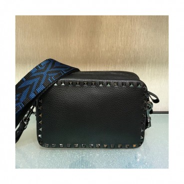 Valentino 2019 Leather Camera Shoudler Bag,24CM - 발렌티노 2019 여성용 레더 카메라 숄더백 ,VTB0076,24CM,블랙