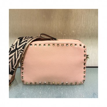[파격특가]Valentino 2019 Leather Camera Shoudler Bag,24CM - 발렌티노 2019 여성용 레더 카메라 숄더백 ,VTB0075,24CM,핑크