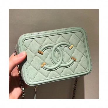 Chanel Women Camera Shoulder Bag ,14/17/21CM - 샤넬 여성용 카메라 숄더백 CHAB0383,14/17/21CM,라이트그린