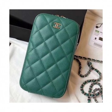 Chanel Women Phone Bag,10CM - 샤넬 여성용 휴대폰 백, CHAB0230,10CM,그린