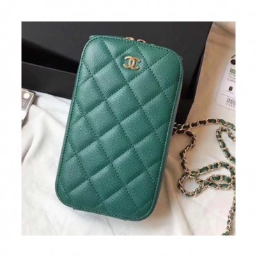 Chanel Women Phone Bag,10CM - 샤넬 여성용 휴대폰 백, CHAB0229,10CM,그린