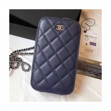 Chanel Women Phone Bag,10CM - 샤넬 여성용 휴대폰 백, CHAB0228,10CM,네이비