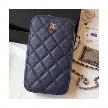 Chanel Women Phone Bag,10CM - 샤넬 여성용 휴대폰 백, CHAB0227,10CM,네이비