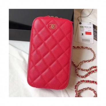 Chanel Women Phone Bag,10CM - 샤넬 여성용 휴대폰 백, CHAB0226,10CM,레드