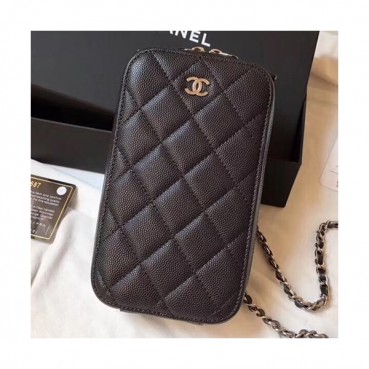 Chanel Women Phone Bag,10CM - 샤넬 여성용 휴대폰 백, CHAB0224,10CM,블랙