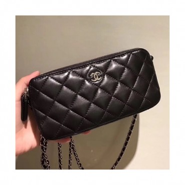 Chanel Women Phone Bag,19CM - 샤넬 여성용 휴대폰 백,CHAB0115,19CM,블랙