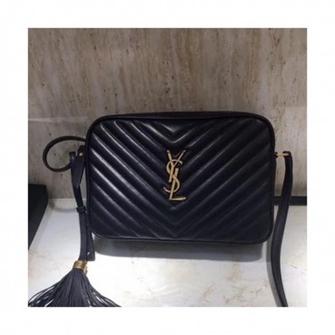 Saint Laurent Women Monogram Camera Shoulder Cross Bag,23CM - 입생로랑 여성용 모노그램 카메라 숄더 크로스백 468537,SLB0121, 23CM,블랙(금장)