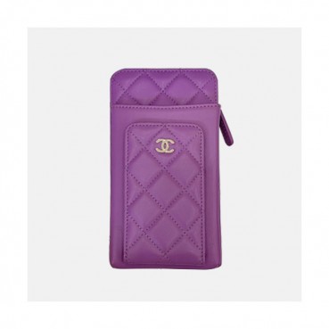 Chanel 2020 Ladies Wallet / Coin Purse / Card Purse / Phone Case - 샤넬 2020 여성용 레더 장지갑  / 동전지갑 / 카드지갑 / 휴대폰 케이스,CHAW0083,18cm.연퍼플(금장)