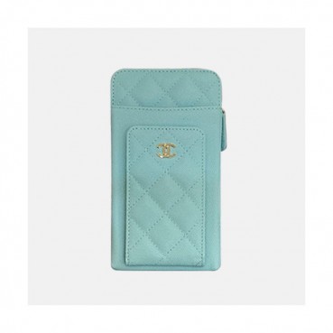 Chanel 2020 Ladies Wallet / Coin Purse / Card Purse / Phone Case - 샤넬 2020 여성용 레더 장지갑  / 동전지갑 / 카드지갑 / 휴대폰 케이스,CHAW0076,18cm.스카이블루(금장)