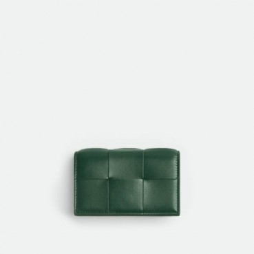 보테가베네타 남/녀 그린 카드 지갑 - Bottega Veneta Unisex Green Card Case 