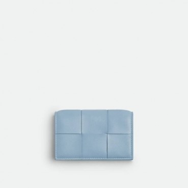 보테가베네타 남/녀 블루 카드 지갑 - Bottega Veneta Unisex Blue Card Case 