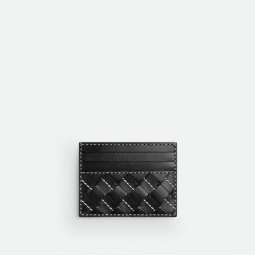 보테가베네타 남성 블랙 카드 지갑 - Bottega Veneta Mens Black Card Case 