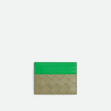 보테가베네타 남성 그린 카드 지갑 - Bottega Veneta Mens Green Card Case 