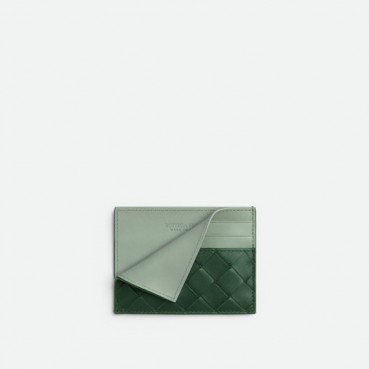 보테가베네타 남성 그린 카드 지갑 - Bottega Veneta Mens Green Card Case 