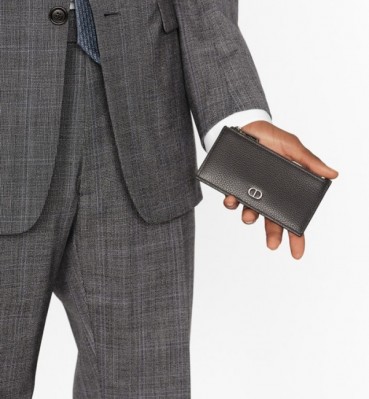 디올 남성 블랙 지피 카드 지갑 - Dior Mens Black Card Wallets 