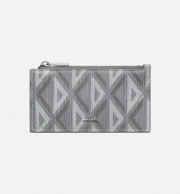 디올 남성 그레이 지피 카드 지갑 - Dior Mens Gray Card Wallets 