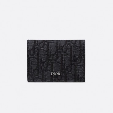 디올 남성 블랙 카드 지갑 - Dior Mens Black Card Wallets 