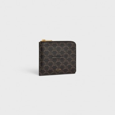 셀린느 남/녀 브라운 카드 케이스 - Celine Unisex Brown Card Case 