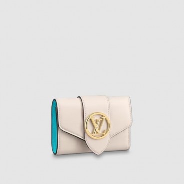 루이비통 여성 LV 퐁 뇌프 컴팩트 월릿 M69176 - Louis vuitton Womens White Wallets 