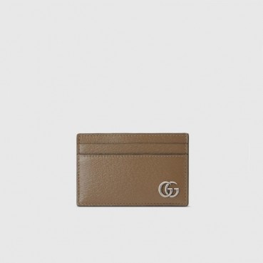 구찌 남성 GG 마몽 카드 케이스 ‎657588 DJ20F 2801 - Gucci Mens Khaki Card Case 
