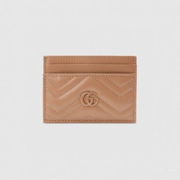 구찌 여성 GG 마몬트 베이지 카드슬롯 - Gucci Womens Beige Card Wallets 