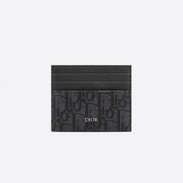 디올 남성 블랙 카드 지갑 - Dior Mens Black Card Wallets 