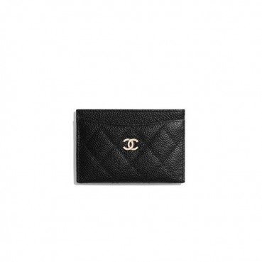 샤넬 여성 클래식 블랙 카드슬롯 - Chanel Womens Black Card slot 