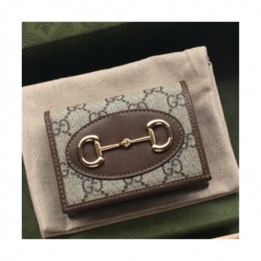Gucci 2021 Women's Leather Card Purse,11cm,GUW0195 - 구찌 2021 여성용 레더 카드퍼스,11cm,베이지
