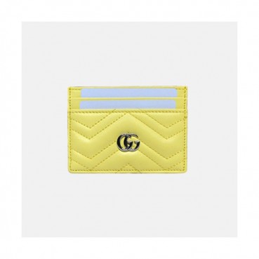 Gucci 2020 GG Marmont Card Case 443127 - 구찌 마몬트 카드 케이스 GUCW0163, 10CM, 옐로우