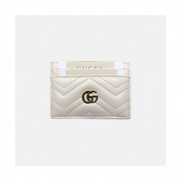 Gucci 2020 GG Marmont Card Case 443127 - 구찌 마몬트 카드 케이스 GUCW0162, 10CM, 화이트