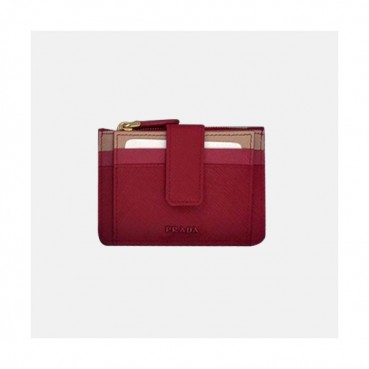 Prada 2020 Saffiano Ladies Card Purse, 1MC038 - 프라다 2020 사피아노 여성용 카드 퍼스,PRAW0165,12CM.레드