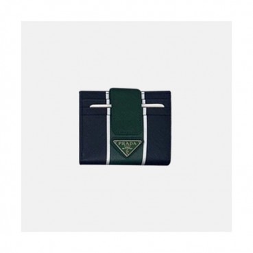 Prada 2020 Saffiano Mens Card Purse, 2MC063 - 프라다 2020 사피아노 남성용 카드 퍼스,PRAW0164,10CM.네이비그린