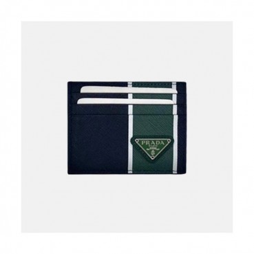 Prada 2020 Saffiano Mens Card Purse, 2MC223 - 프라다 2020 사피아노 남성용 카드 퍼스,PRAW0162,10CM.네이비그린