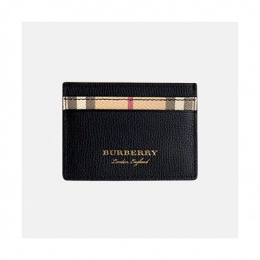 Burberry 2020 Leather Card Purse  - 버버리 2020 남여공용 레더 카드 퍼스 BURW0102.Size(10CM).블랙