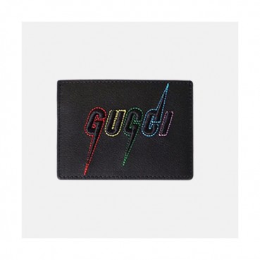 Gucci 2020 Leather Card Purse 609822 - 구찌 2020 남여공용 레더 카드 퍼스 GUW0135.Size(10cm).블랙