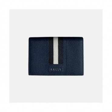 Bally 2020 Mm / Wm Leather Card Purse - 발리 2020 남여공용 레더 카드 퍼스 BALB0054.네이비
