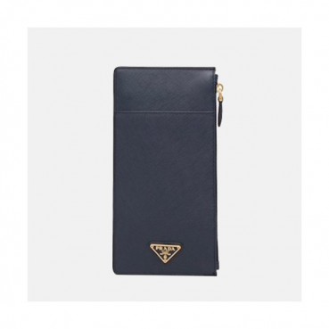 Prada 2019 Saffiano Mm / Wm Phone / Card Purse, 1MB025 - 프라다 사피아노 남여공용 폰 / 카드 퍼스 PRAW0143,21CM.네이비