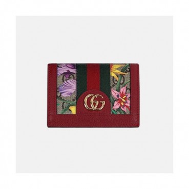 Gucci 2019 Ophidia GG Card Case Coin Purse 523155 - 구찌 오피디아 카드 케이스 동전 지갑  GUW0124.Size(11CM).레드