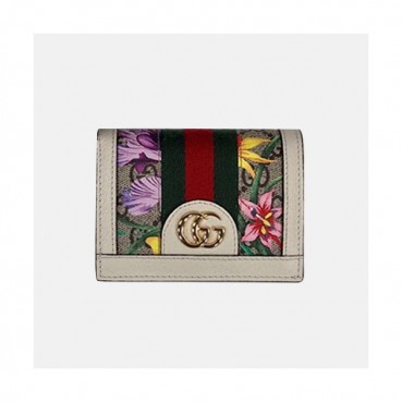 Gucci 2019 Ophidia GG Card Case Coin Purse 523155 - 구찌 오피디아 카드 케이스 동전 지갑  GUW0121.Size(11CM).화이트