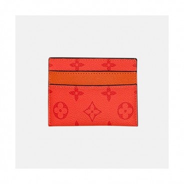 Louis Vuitton 2019 Monogram Canvas Card Purse M30665 - 루이비통 2019 모노그램 남여공용 캔버스 카드 퍼스,LOUW0362,Size(11cm),레드오렌지