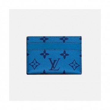 Louis Vuitton 2019 Monogram Canvas Card Purse M30665 - 루이비통 2019 모노그램 남여공용 캔버스 카드 퍼스,LOUW0361,Size(11cm),블루
