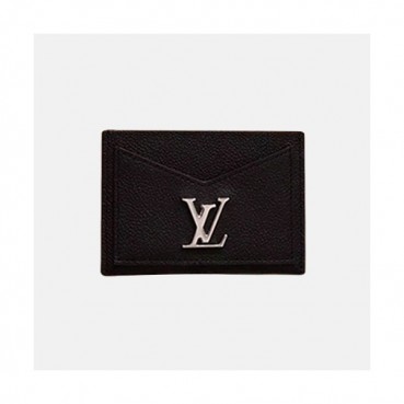Louis Vuitton 2019 Lock Me Leather Card Purse M68610 - 루이비통 2019 락미 여성용 카드 퍼스,LOUW0336,Size(11cm),블랙