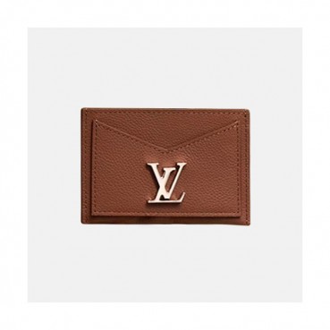 Louis Vuitton 2019 Lock Me Leather Card Purse M68610 - 루이비통 2019 락미 여성용 카드 퍼스,LOUW0335,Size(11cm),브라운