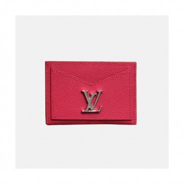 Louis Vuitton 2019 Lock Me Leather Card Purse M68610 - 루이비통 2019 락미 여성용 카드 퍼스,LOUW0333,Size(11cm),핫핑크