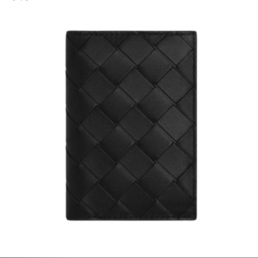 보테가베네타 남성 블랙 인트레치아토 카드 지갑 - Bottega Veneta Mens Black Card Wallets 