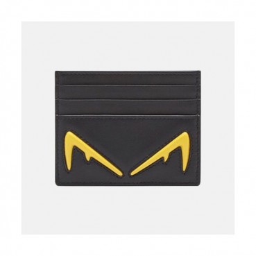 Fendi 2019 Leather Card Purse - 펜디 2019 남여공용 레더 카드 퍼스 FENW0088.Size(10.5cm).블랙