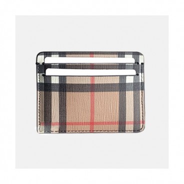 Burberry 2019 Canvas Card Purse  - 버버리 남여공용 캔버스 카드 퍼스 BURW0089.Size(10CM).브라운