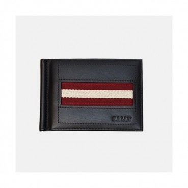 Bally 2019 Mens Leather Card Holder / Money Cilp - 발리 남성용 레더 카드홀더 / 머니클립, BALB0039.다크브라운