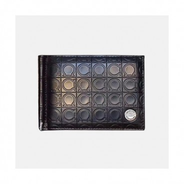 Ferragamo 2019 Mens Leather Card Holder / Money Cilp - 페라가모 남성용 레더 카드홀더 / 머니 클립 FERW0004,블랙